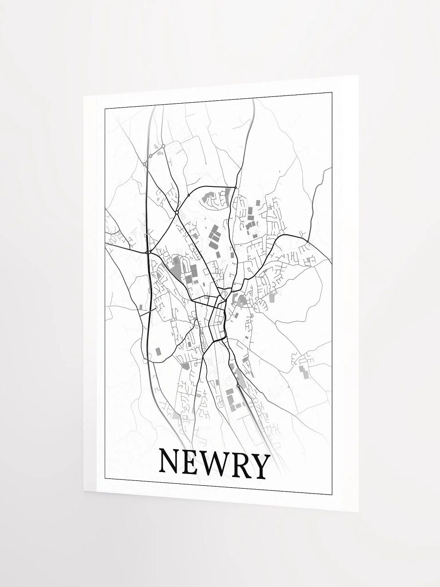 Newry, Northern Ireland, city map print product image (10)