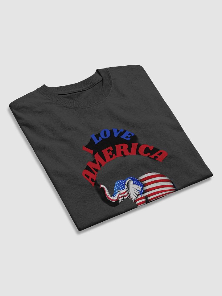Graphic Tee Patriotic Elephant product image (1)