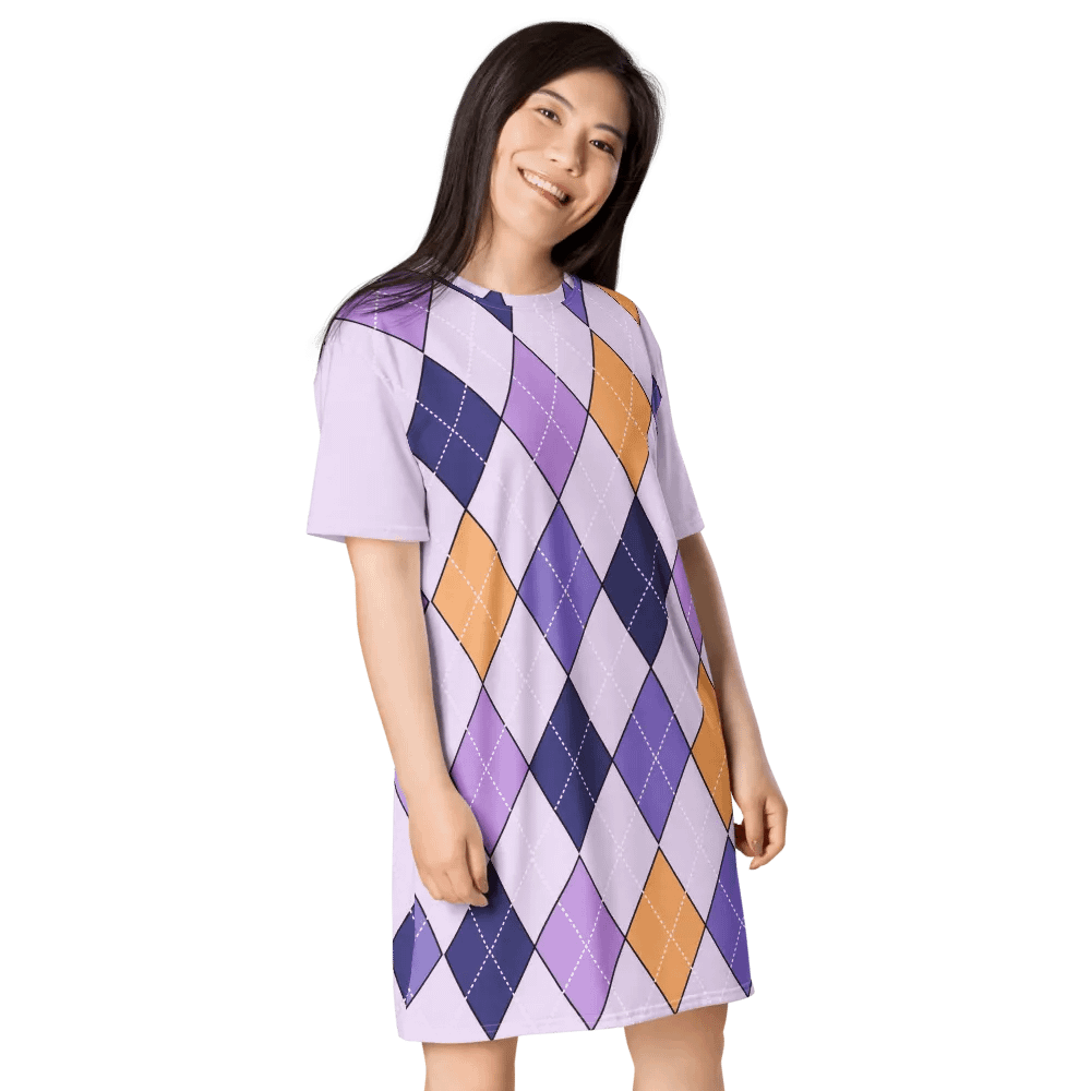 Argyle Dream T-Shirt Dress product image (4)