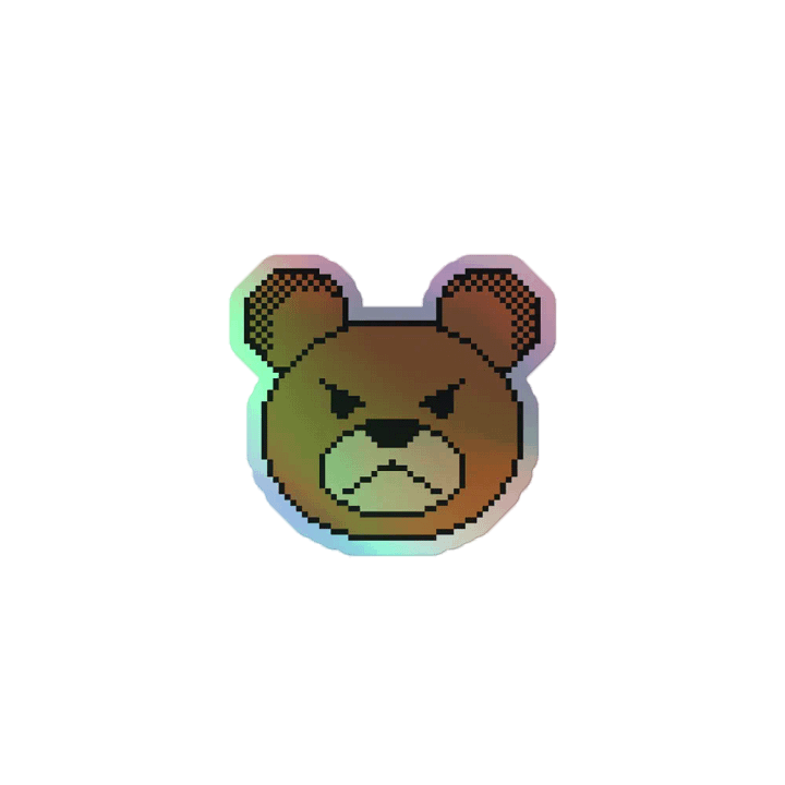 Teddy's Angry Sticker (Pixel Teddy) product image (1)
