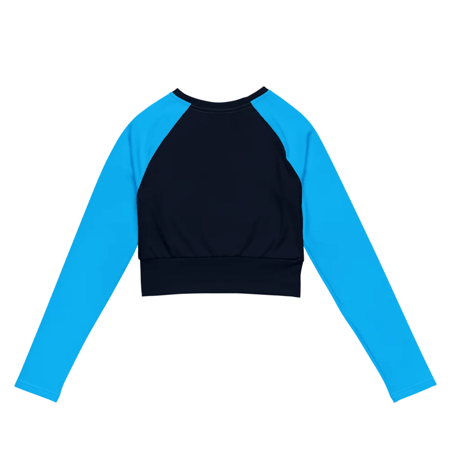 Sassy Blue Block Crop Shirt product image (5)