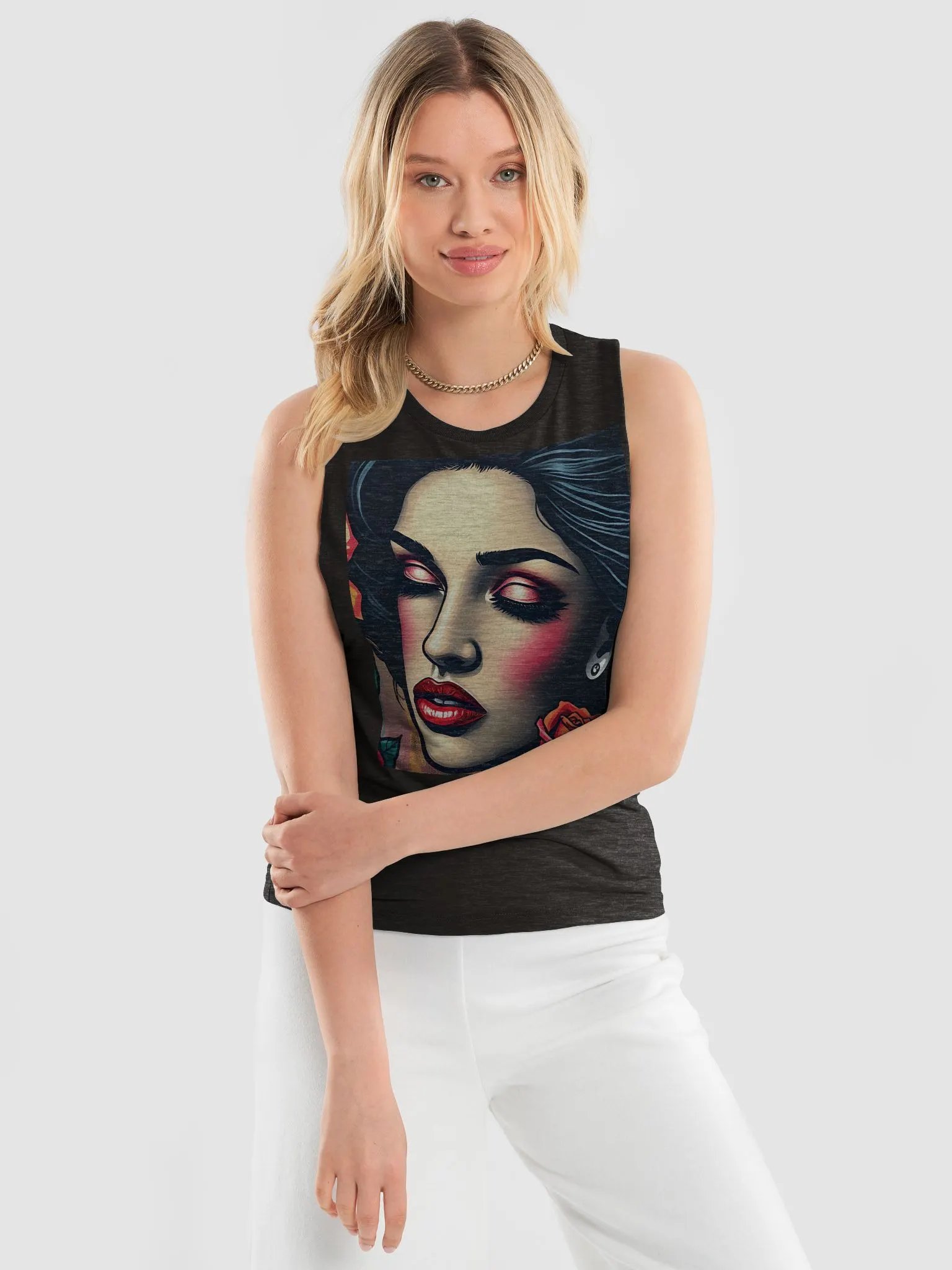 Drapey Comfort: Bella+Canvas Women's Flowy Muscle Tank product image (3)