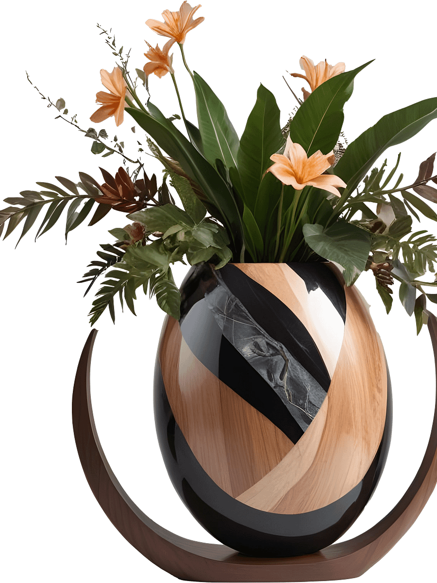 Dream of Eternity – Art Deco Vase PNG product image (1)