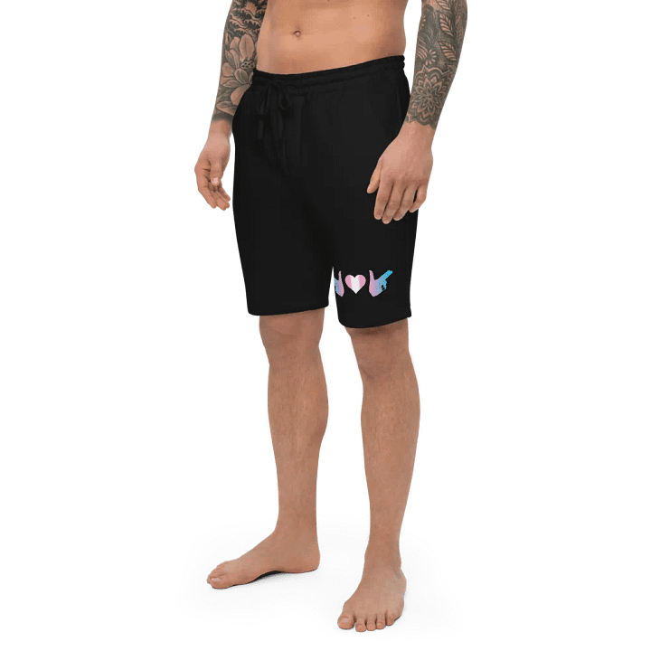 Finger Guns (trans flag) Fleece Shorts product image (2)