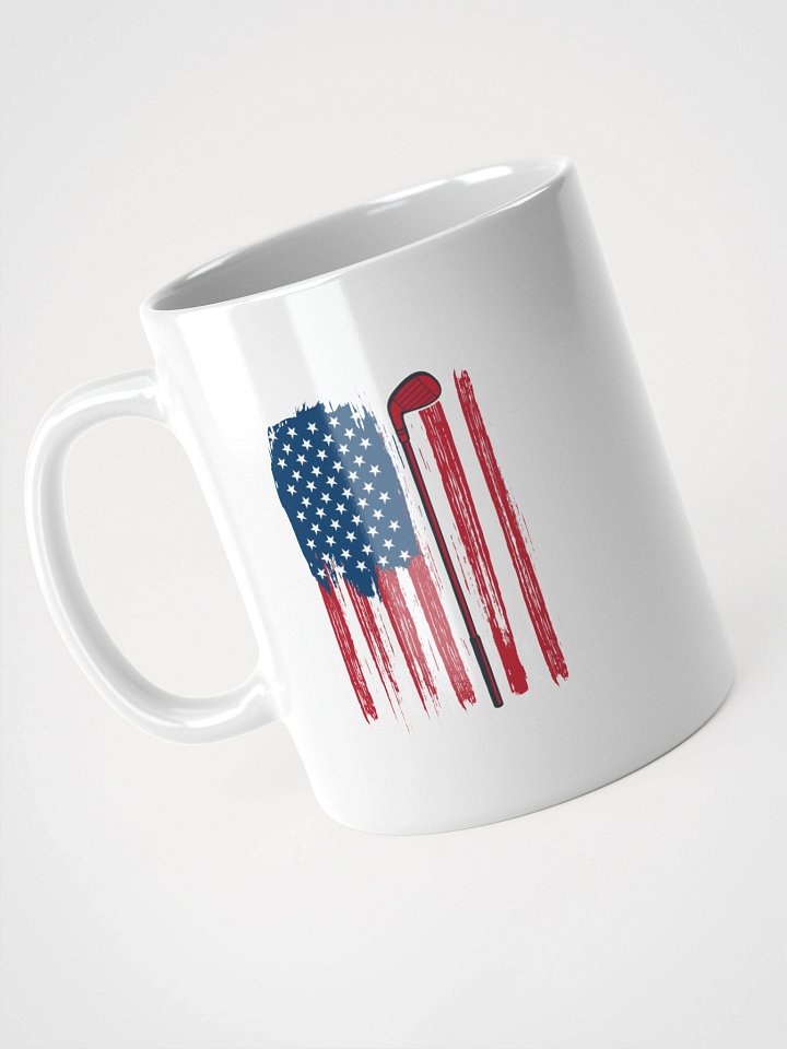 USA Flag Golfing Patriotic Swing Mug product image (2)