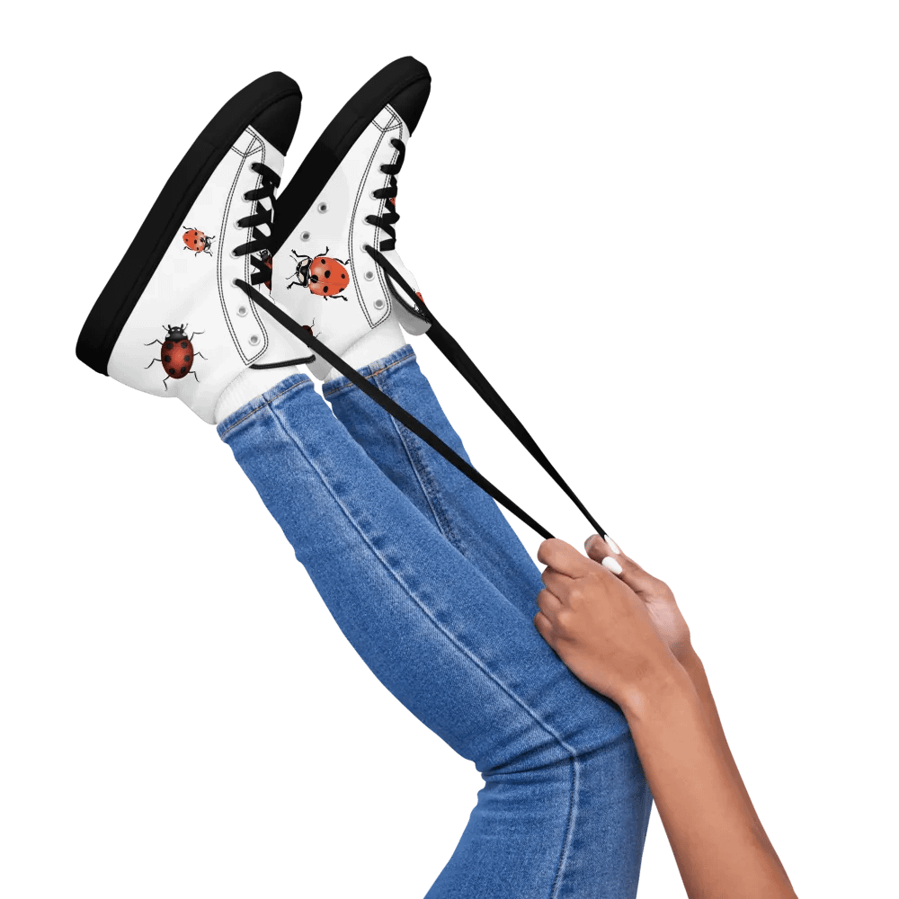 "Ladybug" Womens Canvas Hi-Tops product image (1)