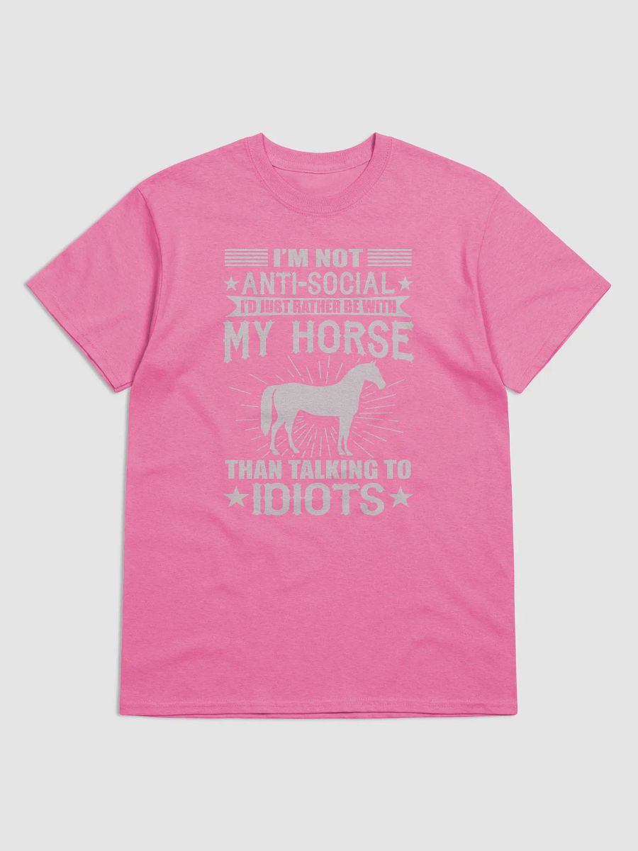 I'd rather be with my horse - shirt product image (6)