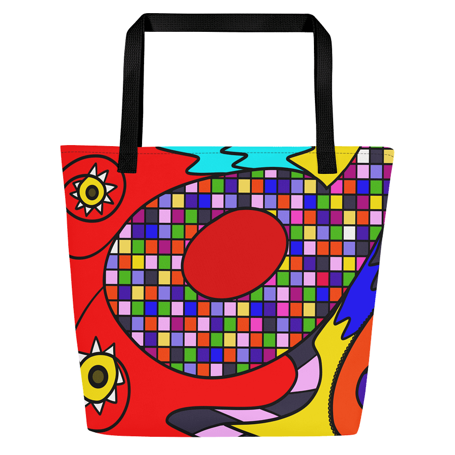 Vibrant Abstract Wonderland Large Tote Bag product image (3)