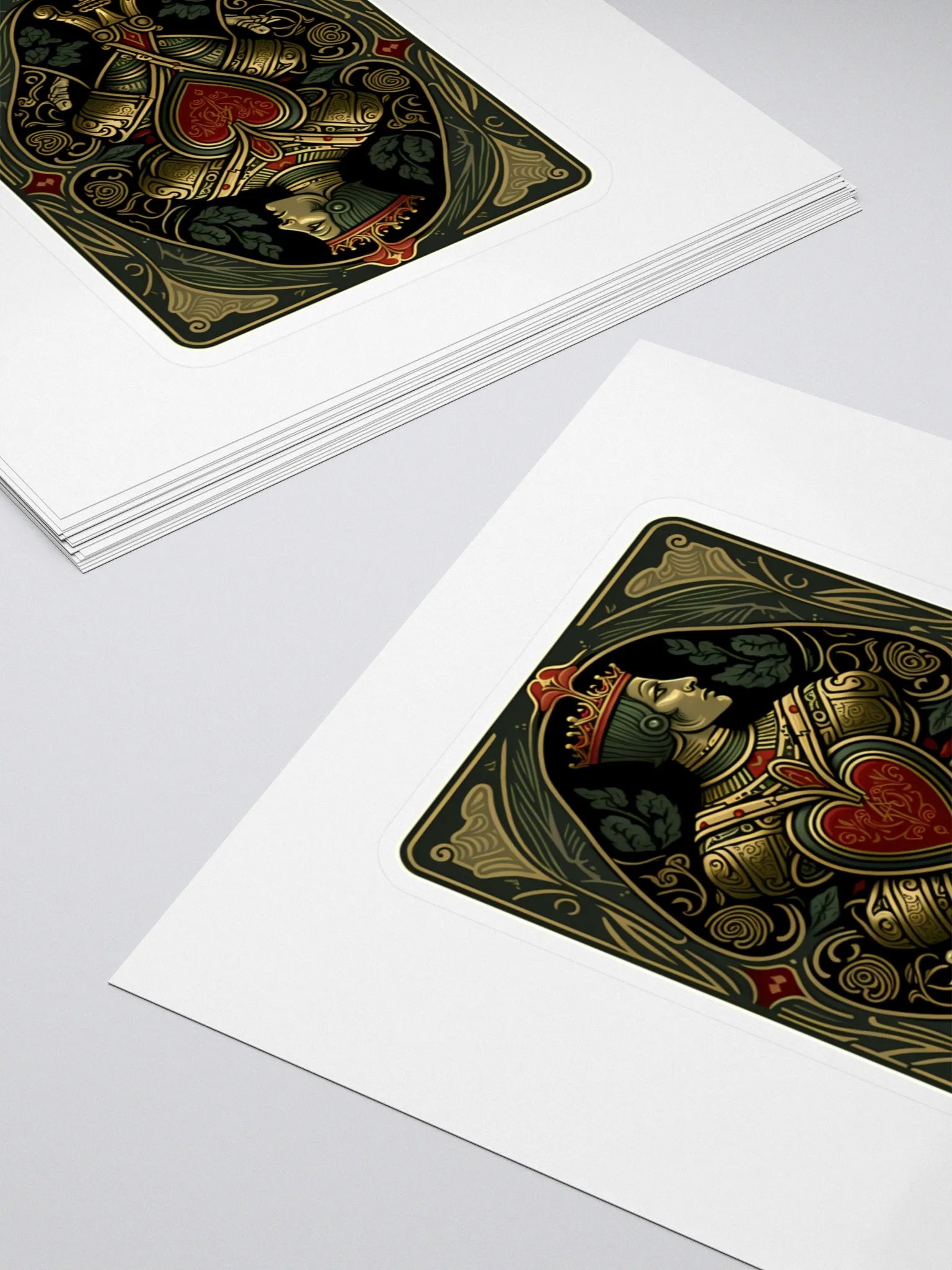 Royal Jack of Hearts Kiss Cut Stickers product image (4)