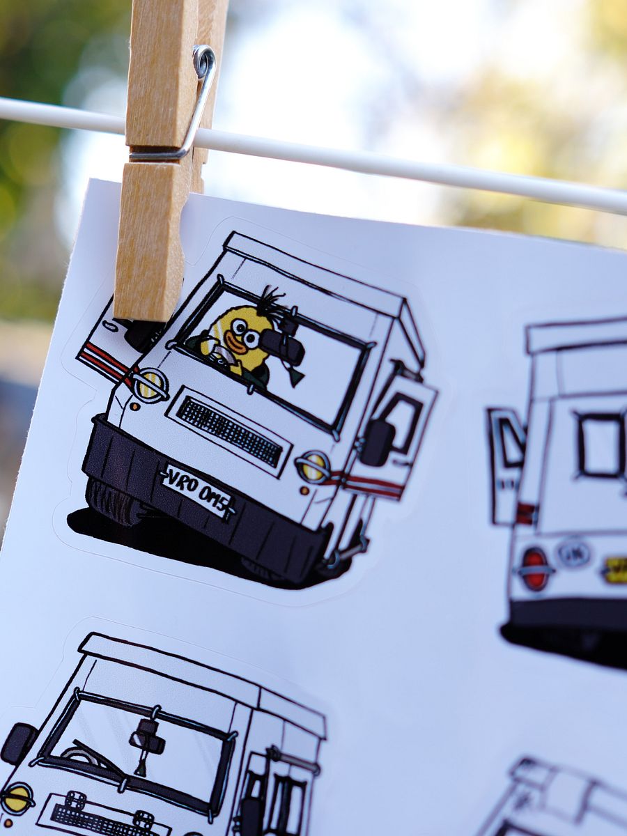Multiple small van stickers! product image (3)