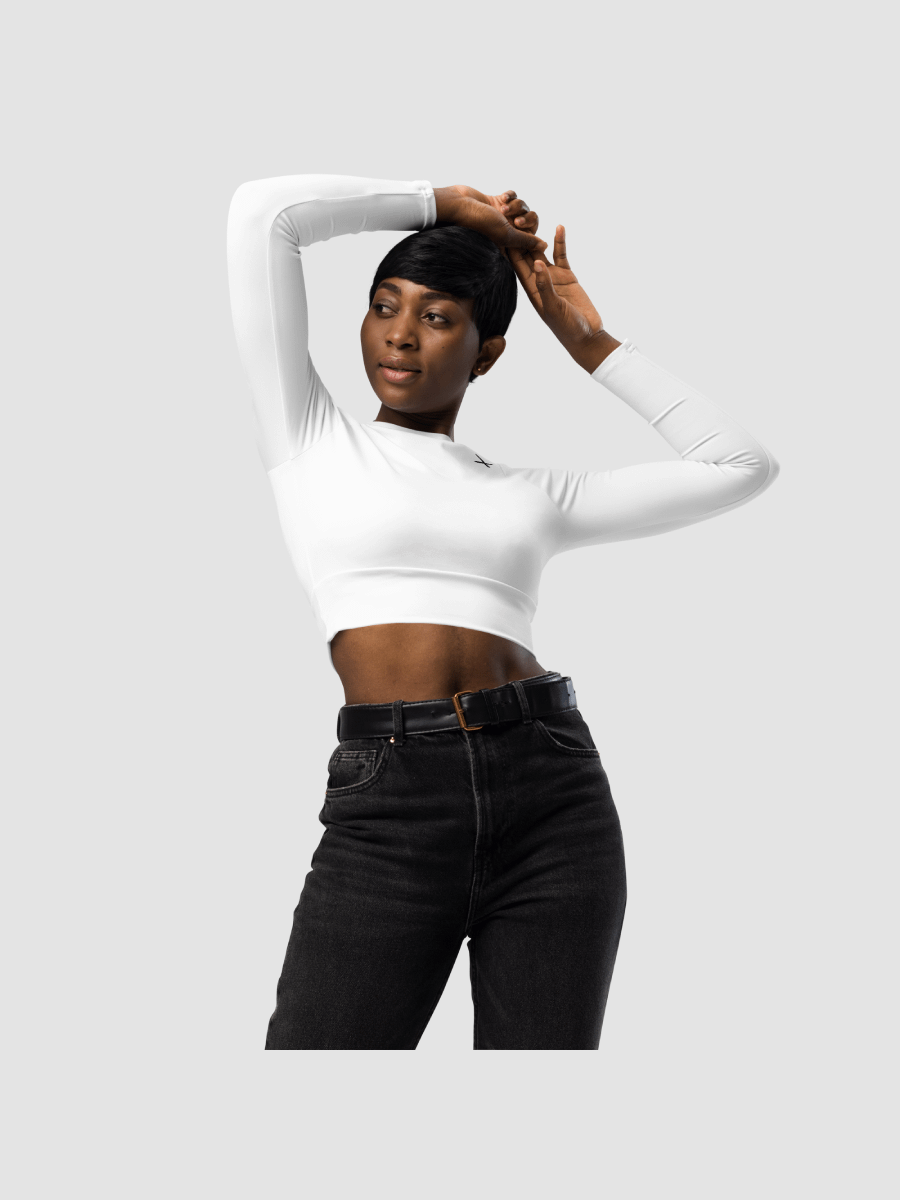 [Tobii] All-Over Print Recycled Long Sleeve Crop Top product image (6)