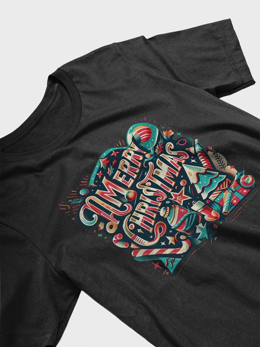 Vintage "Merry Christmas" Graphic T-Shirt - Retro Holiday Tee for Festive Cheer product image (5)
