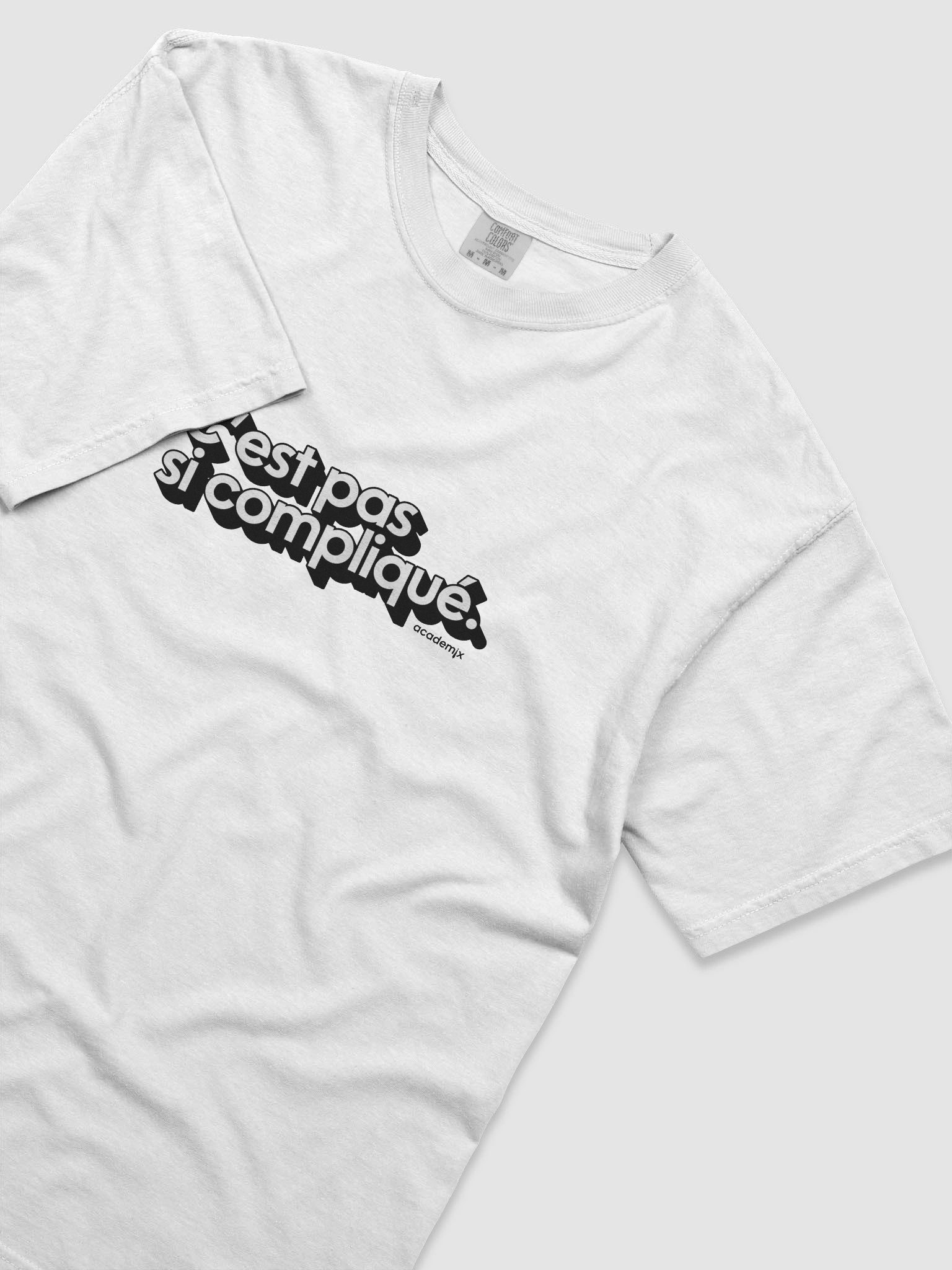 T-shirt C'est pas si compliqué. (grand logo noir) product image (3)