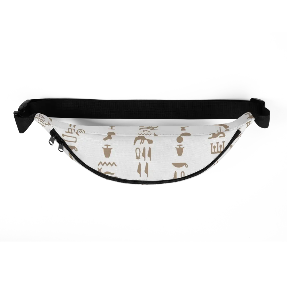 Isis White Hieroglyphs Bag Fanny Pack product image (5)