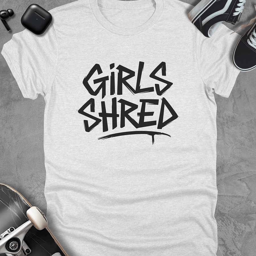 Girls shred (Black), Skateboarding t-shirt for girls, Women's T-shirt product image (2)