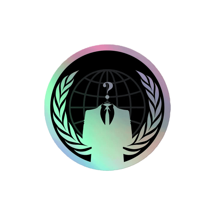 Anonymous Holographic Sticker product image (2)