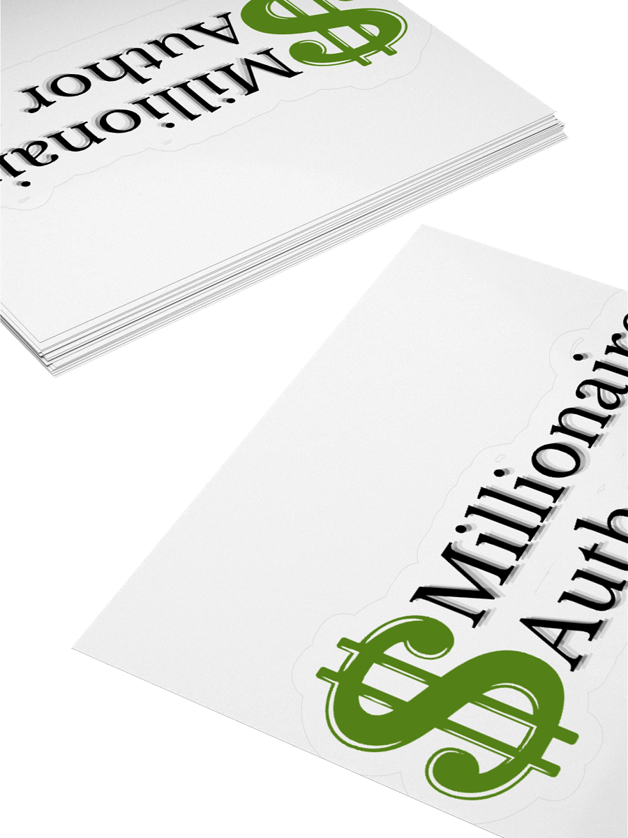 Millionaire Author Sticker, Gifts for Authors, Author Abundance Sticker product image (11)