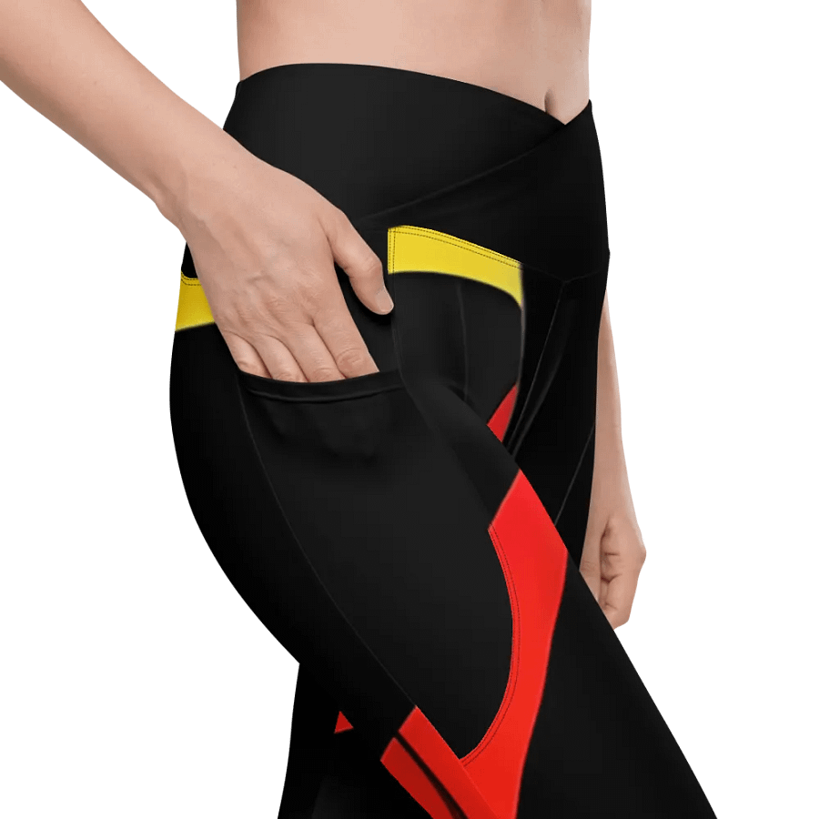 Sunset Aura Crossover Leggings with Pockets product image (7)