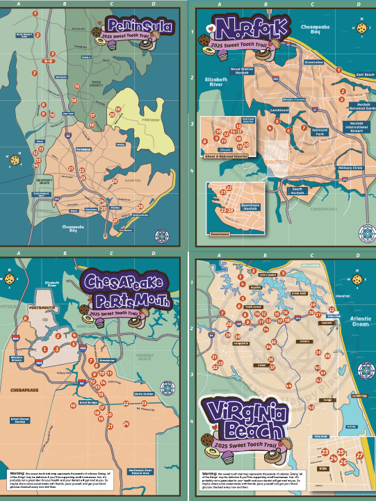 Hampton Roads Sweet Tooth Map Bundle - Digital Download product image (2)