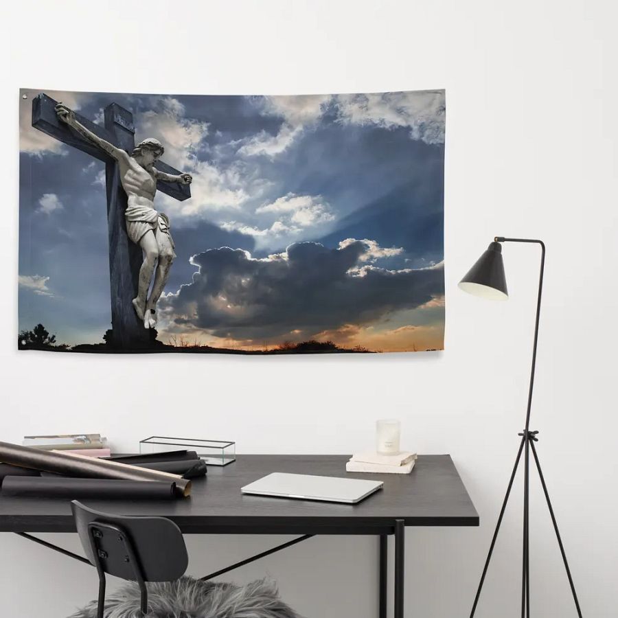 Divine Radiance All-Over Print Flag product image (9)