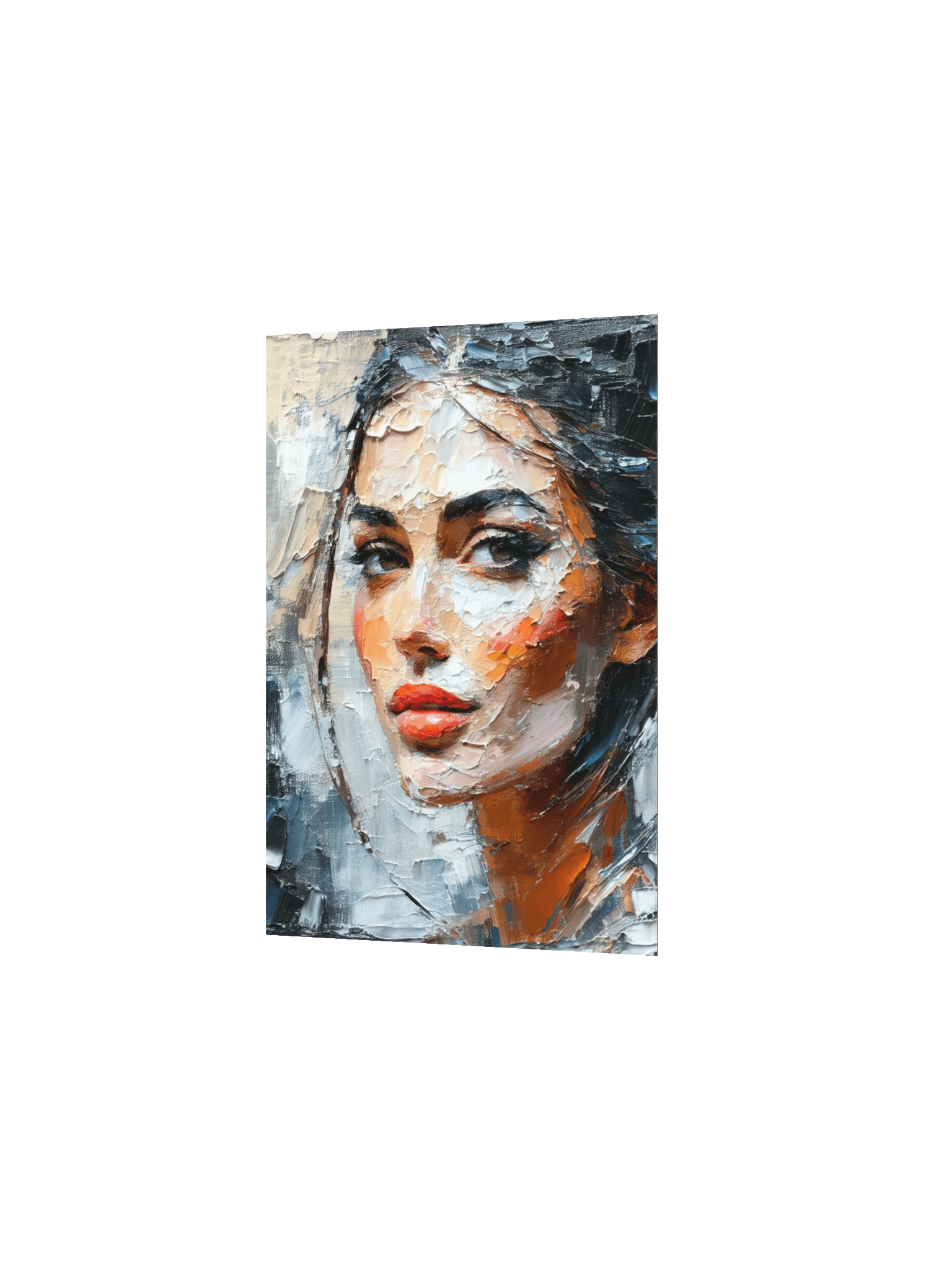 Vibrant Abstract Woman Art Print - Modern Portrait Painting product image (9)
