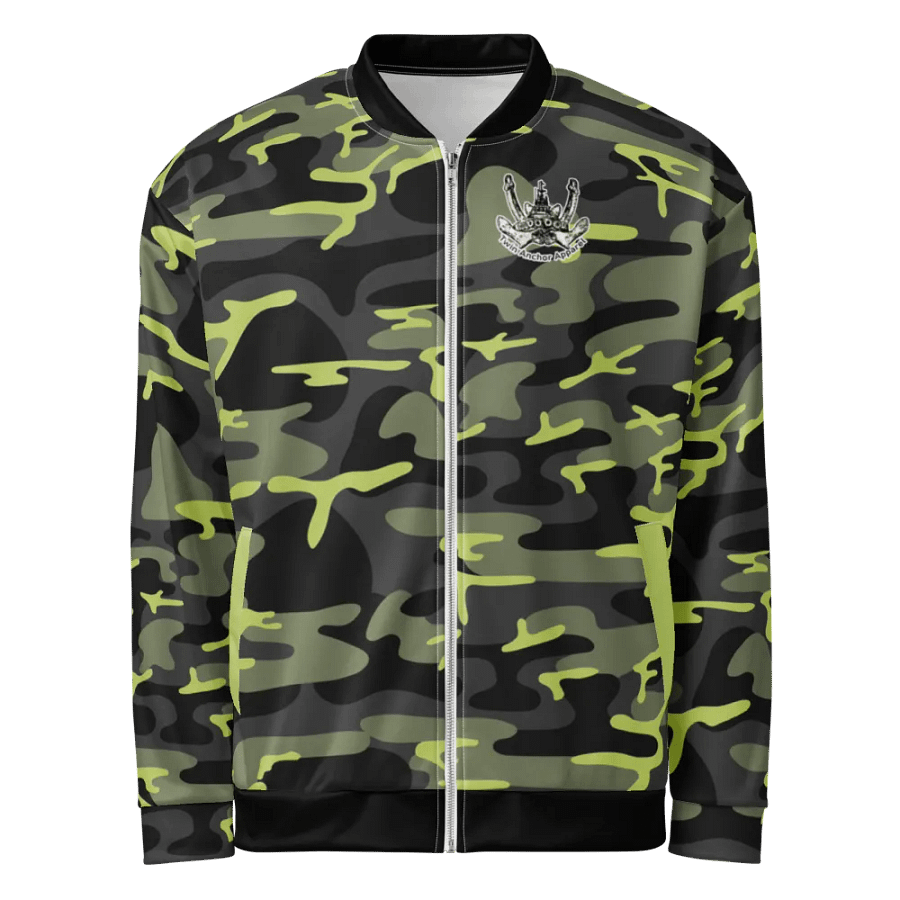 Twin Anchor Titan tug Green Camouflage Bomber Jacket product image (1)