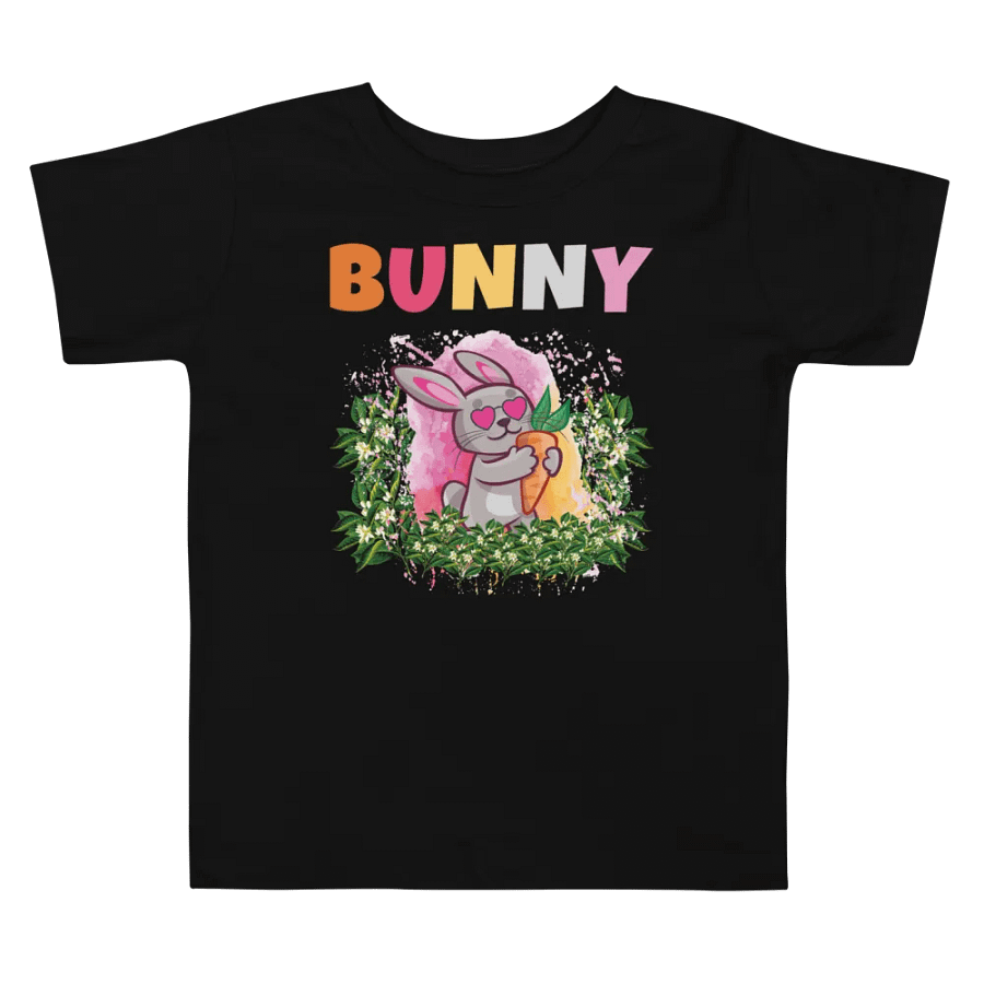 Bunny Cute Funny Colorful Bella+ Canvas Toddler T-Shirt – Best Gift for Boys and Girls product image (4)