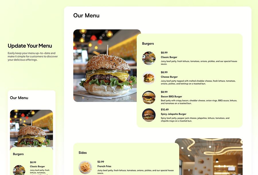 Patty - FREE Framer Restaurant Template product image (3)