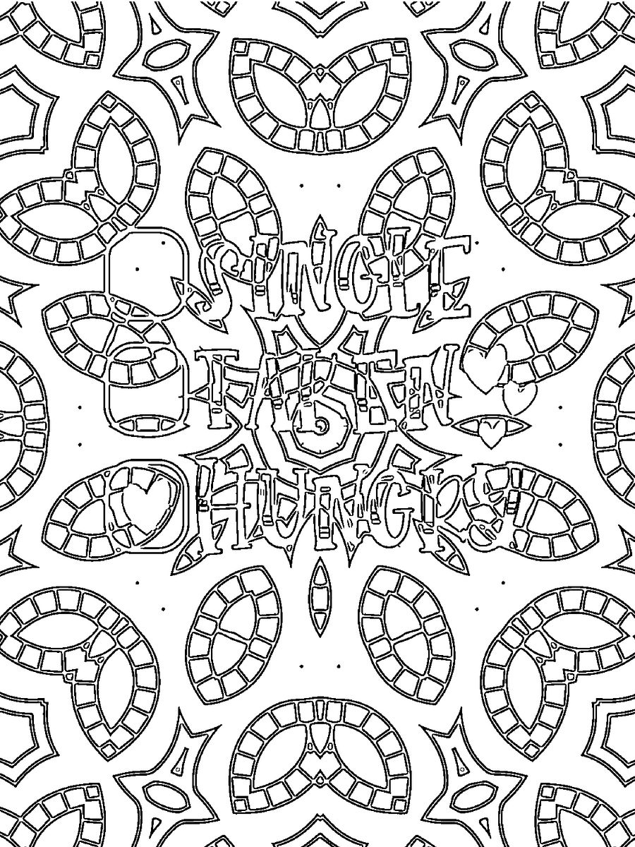 Valentine Quotes Coloring Book for Singles-Cupid Rhymes with Stupid: Funny Anti Celebration Love Slogans to Color product image (9)