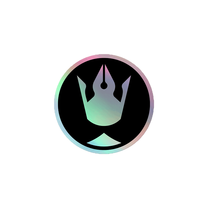 Pixaroma Crown Holographic Sticker product image (1)