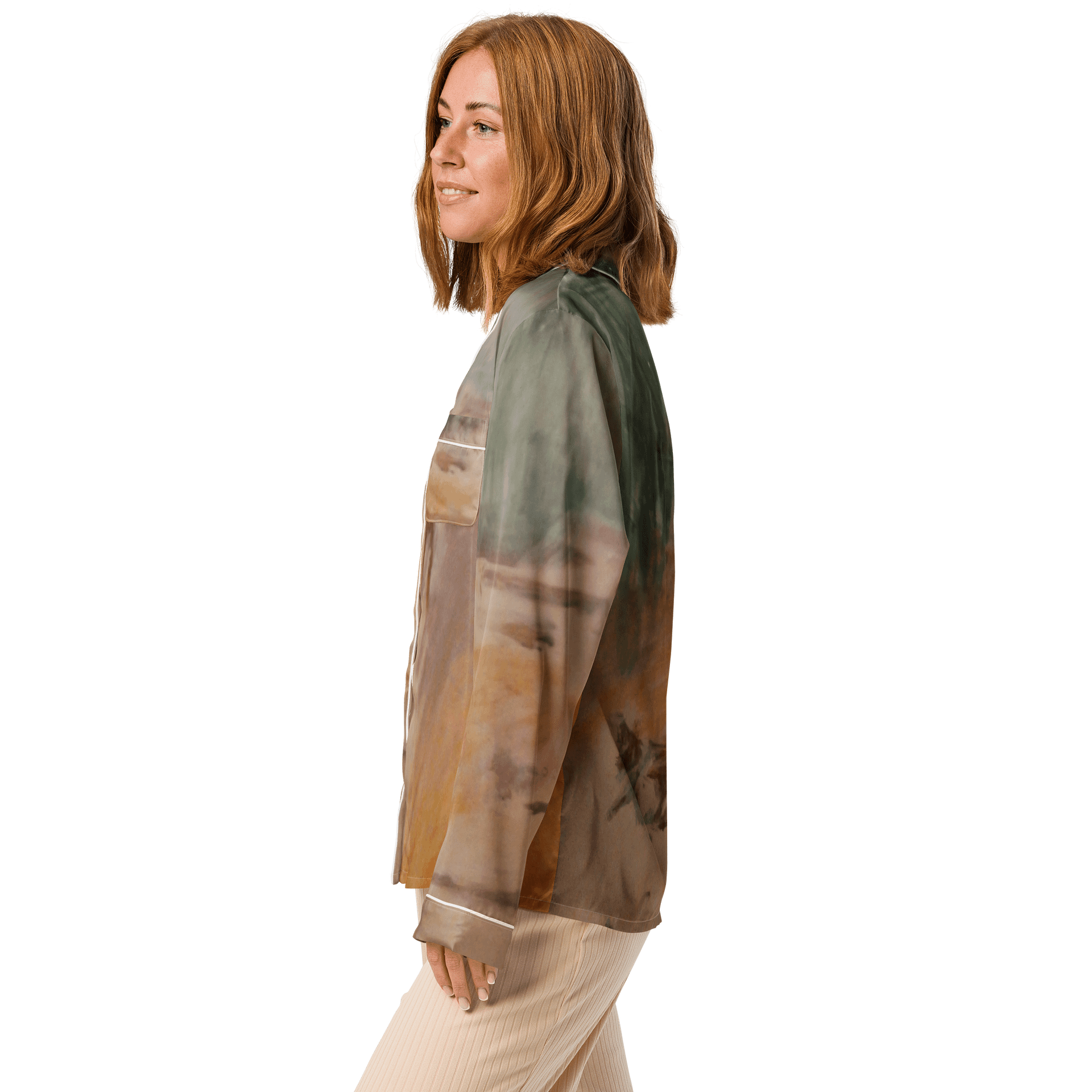 PopcornAnime Dreamy Abstract All-Over Print Pajama Top product image (4)