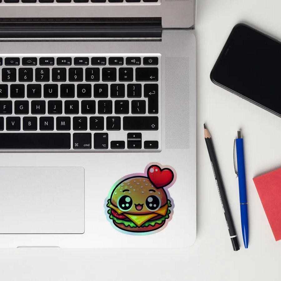 Burger Buddy Holographic Sticker Set product image (12)