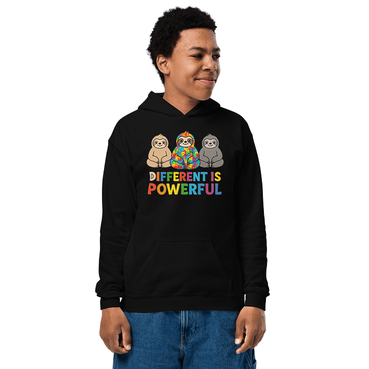 Different Is Powerful Youth Hoodie product image (1)