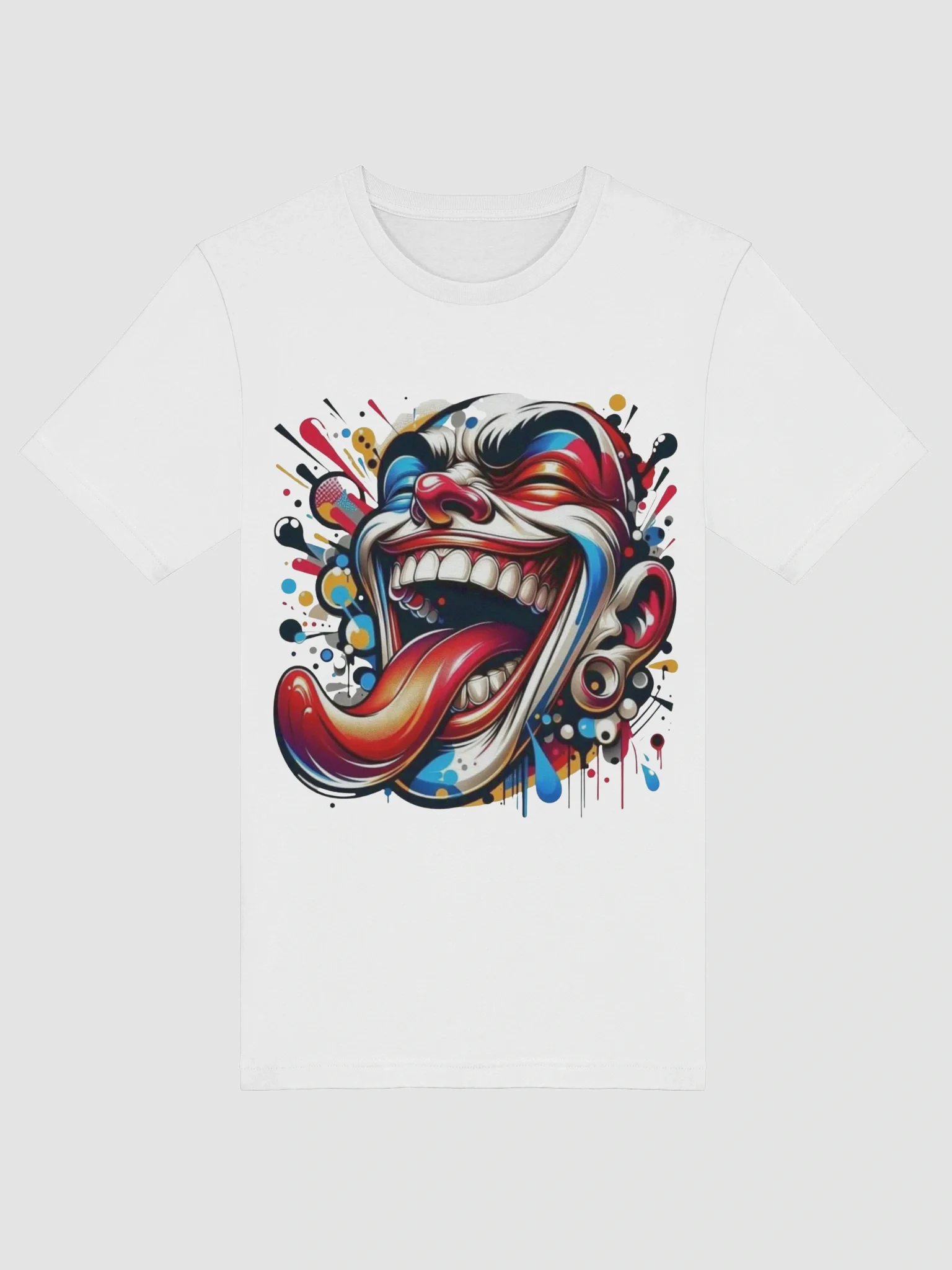 Graffiti Style Crazy Clown Art T-Shirt product image (11)