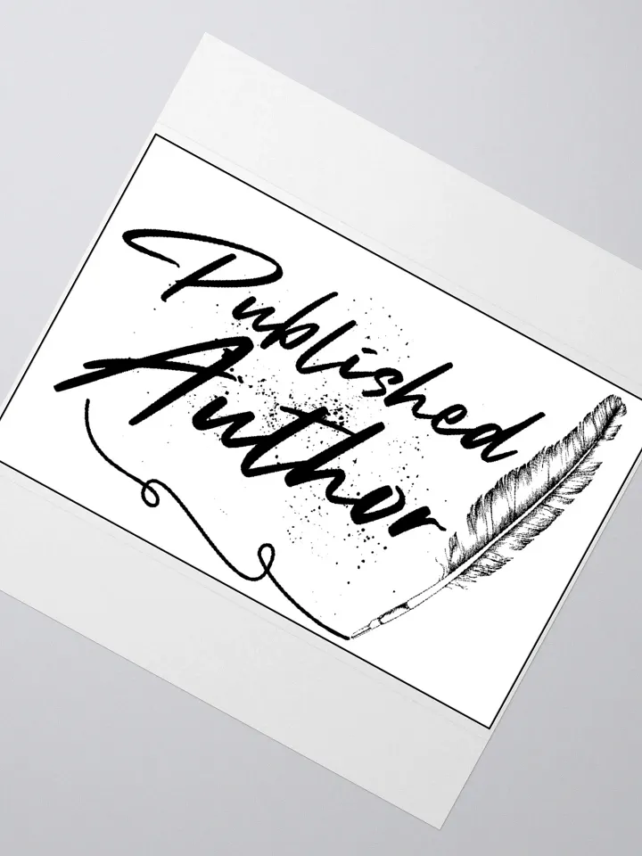 Sticker Published Author product image (2)