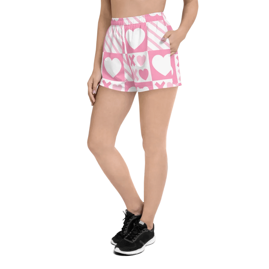 Valentine's Pink Athletic Shorts product image (2)