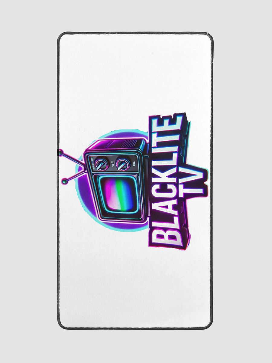 BlackLite TV Neon Glow Desk Mat - Retro TV Edition product image (2)