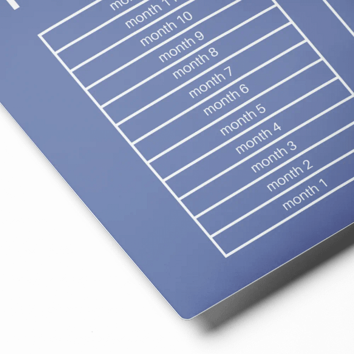 ANNUAL RENT TRACKER (white design 2) product image (2)