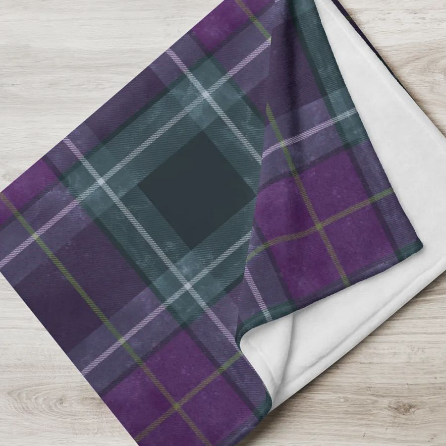 Purple/Green Plaid Blanket product image (9)