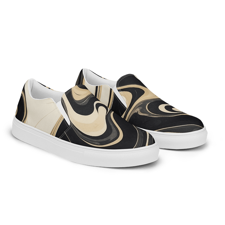 Marbled Swirl Men's Slip-On Shoes product image (2)