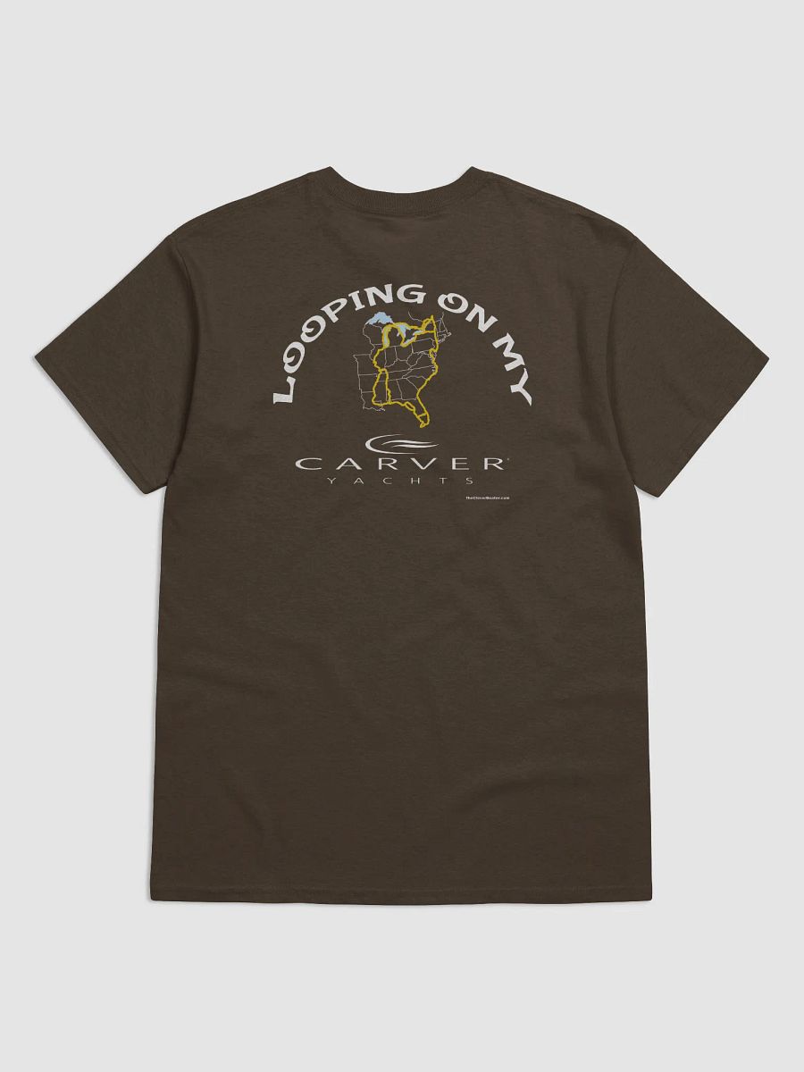 Looping On My Carver - T-Shirt - Dark Shirt w/White Logo product image (1)