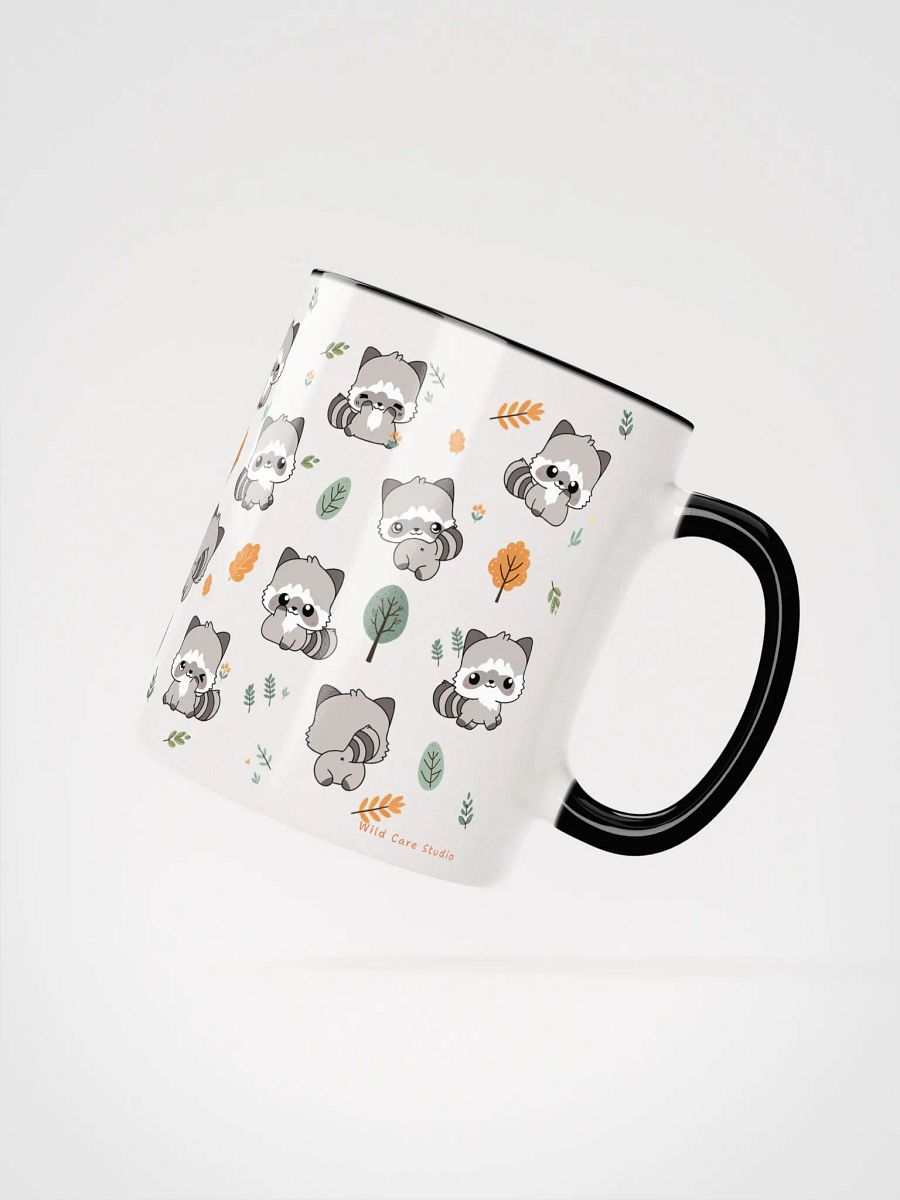 Kawaii Raccoon Pattern Ceramic Mug product image (10)