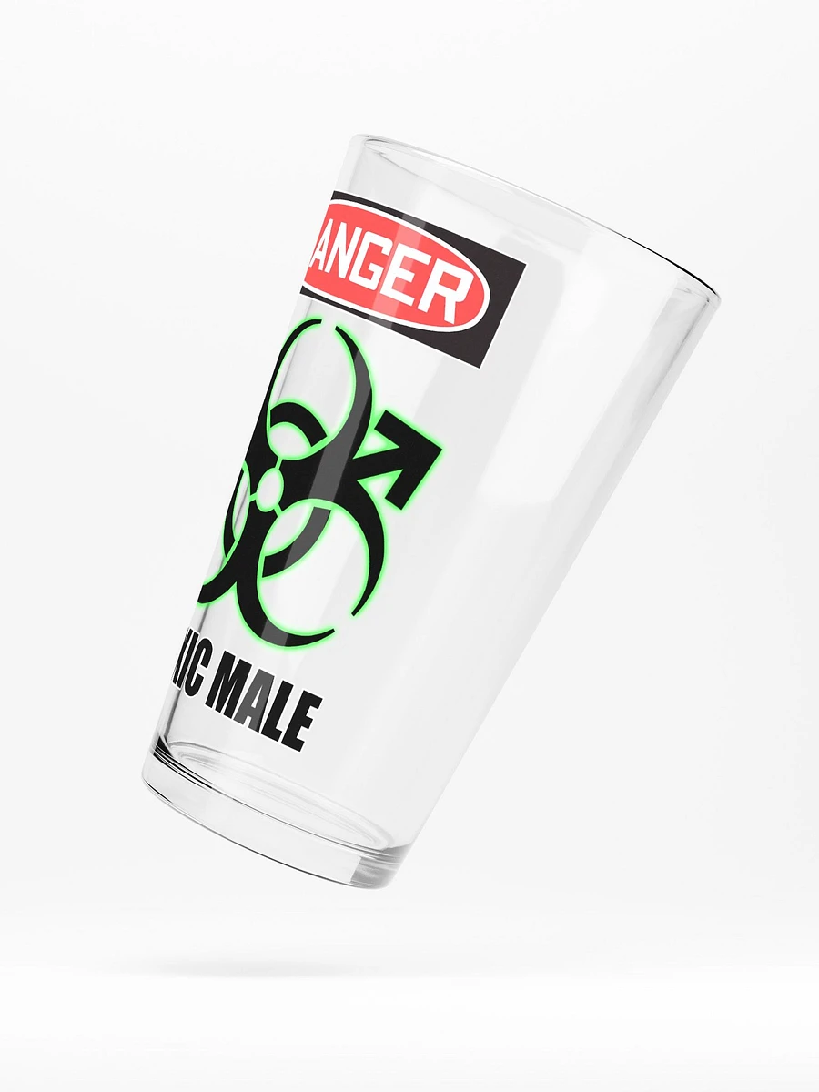 Danger: Toxic Male Pint Glass product image (5)