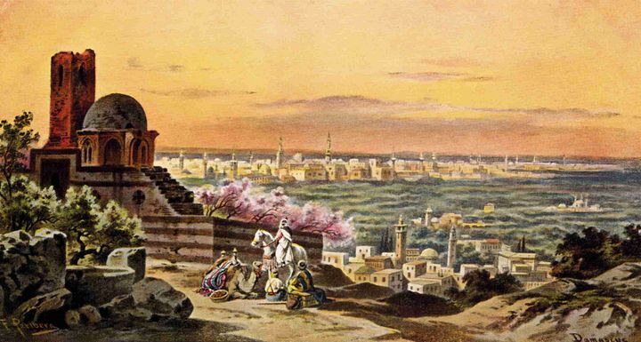 صورة : دمشق منظر عام من الجبل بداية القرن العشرين product image (2)