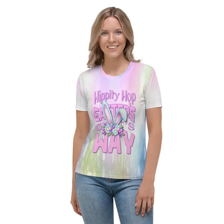 Hippity Hop Easter's On its Way All Over Print T-shirt product image (2)