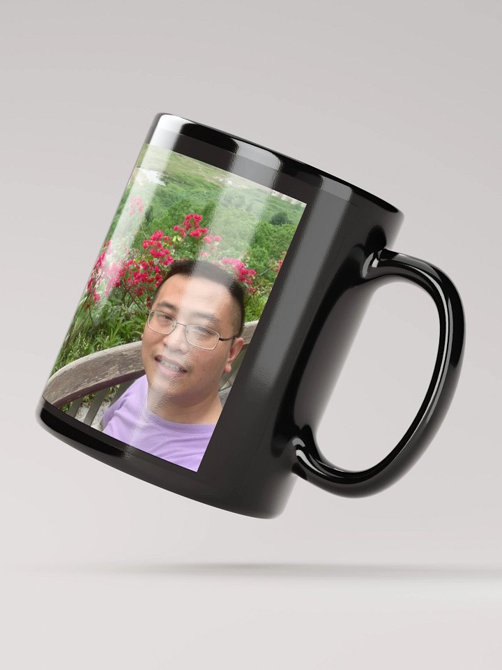 Black Glossy Mug: at park product image (3)