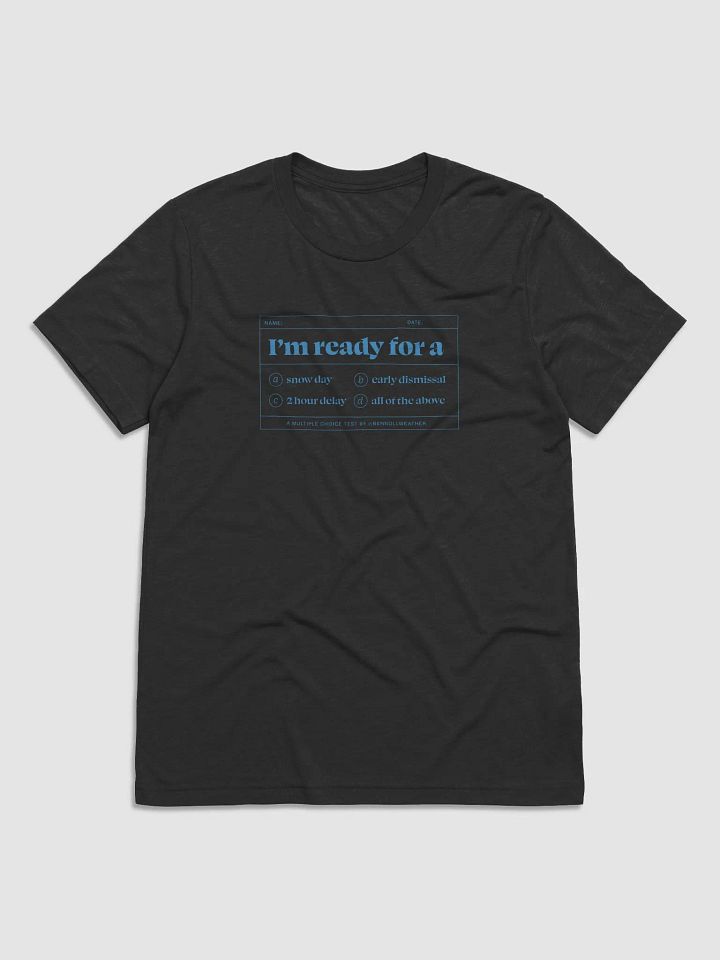 I'm ready t-shirt ❄️ (blue logo) product image (1)