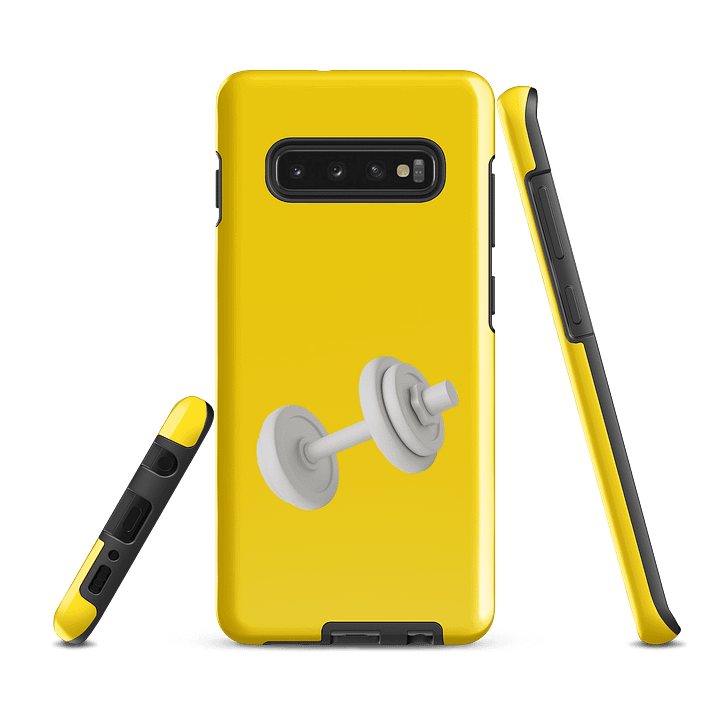 Yellow White Dumbbell Samsung Phone Case product image (5)