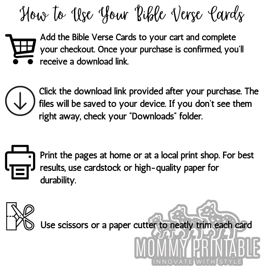 Minimalist Bible Cards – Printable Scripture Cards product image (5)