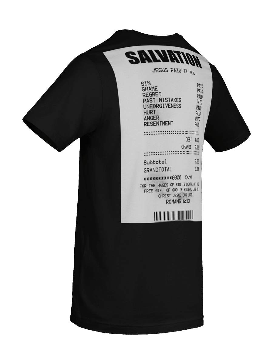 Salvation Receipt T-Shirt product image (10)